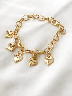 Pulseira elos G gravado