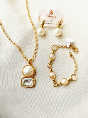 Conjunto Pérolas Glam